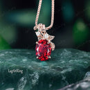 Pendentif or rubis