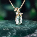 Agate pendentif (collier or)