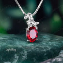 Pendentif or rubis