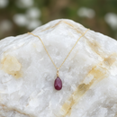 Pendentif tourmaline rose