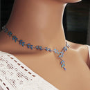 Pendentif opale bleue