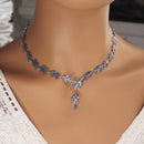 Pendentif opale bleue