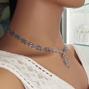 Pendentif opale bleue