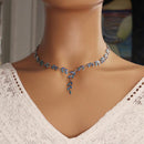 Pendentif opale bleue