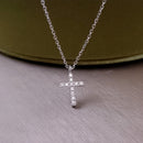 Pendentif croix or et diamant