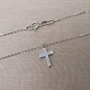 Pendentif croix or et diamant