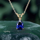 Pendentif saphir goutte d'eau