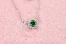 Pendentif emeraude or