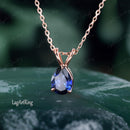 Pendentif saphir goutte d'eau