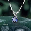 Pendentif saphir goutte d'eau