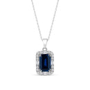 Pendentif or saphir