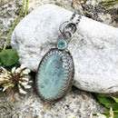 Pendentif pierres semi précieuses