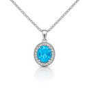 Pendentif pierre bleue