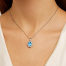 Pendentif pierre bleue