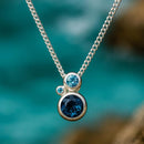Pendentif pierre précieuse femme