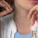 Pendentif diamant solitaire or blanc