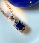 Pendentif or saphir