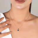 Pendentif or saphir