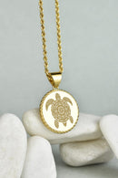 Pendentif tortue or