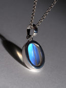 Pendentif argent pierre de lune
