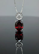 Pendentif pierre rouge
