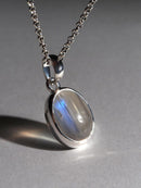 Pendentif argent pierre de lune