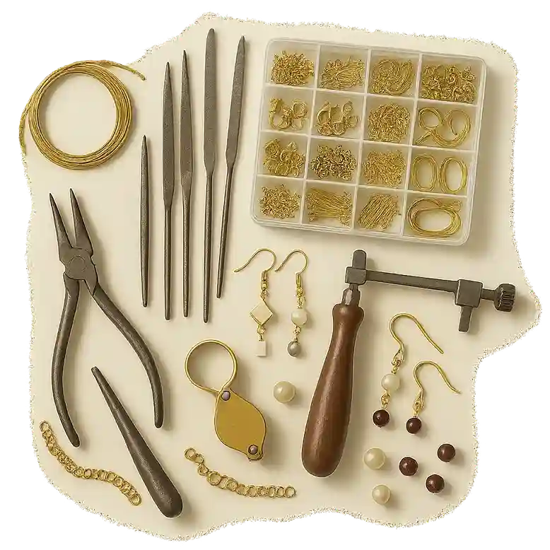 Kits de fabrication de bijoux : bracelets, boucles d’oreilles, résine