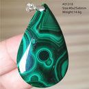 Malachite pendentif - Ma Passion - Fabrication de bijoux