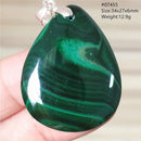 Malachite pendentif - Ma Passion - Fabrication de bijoux