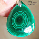 Malachite pendentif - Ma Passion - Fabrication de bijoux