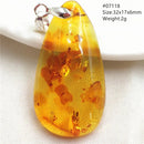 Pendentif ambre - Ma Passion - Fabrication de bijoux