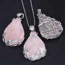 Pendentif cristal de roche - Ma Passion - Fabrication de bijoux