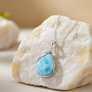 Pendentif larimar argent