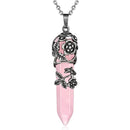 Pendentif quartz rose - Ma Passion - Fabrication de bijoux