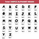 Perles alphabet - Ma Passion - Fabrication de bijoux