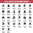 Perles alphabet - Ma Passion - Fabrication de bijoux