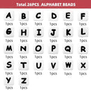 Perles alphabet - Ma Passion - Fabrication de bijoux