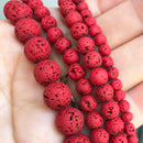 Perles en pierre de lave - Ma Passion - Fabrication de bijoux